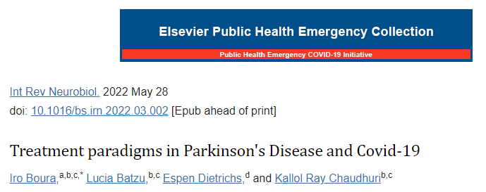 Treatment paradigms in Parkinson’s Disease and Covid-19