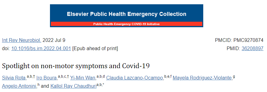 Spotlight on non-motor symptoms and Covid-19